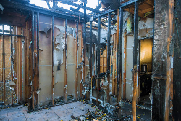 Professional Emergency Fire Damage Restoration technician working in Burnsville, MN